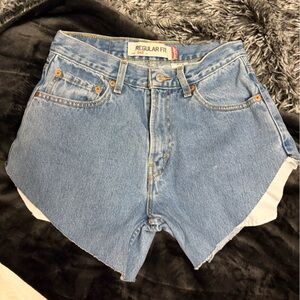 Levi's Light Blue Denim Regular Fit Jean Shorts